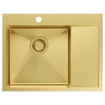 Quadron Quadron - Oceľový drez RUSSEL 116 Gold HB7911PVDBSG1