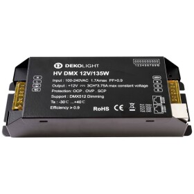 Deko Light BASIC, DIM, CV, HV DMX napájací zdroj pre LED konštantné napätie 0 mA - 11.25 A 12 V/DC; 843274