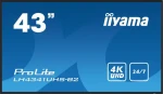43" IIYAMA ProLite LH4341UHS-B2 čierna / IPS / 3840x2160 / 16:9 / 8ms / 1200:1 / 500cd / repro / VGA / HDMI (LH4341UHS-B2)