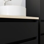 Mereo Opto, kúpeľňová skrinka s umývadlom z liateho mramoru 61 cm, dub Riviera CN920M