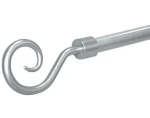 Garniža Kringel, strieborná (plast), 130-240 cm%