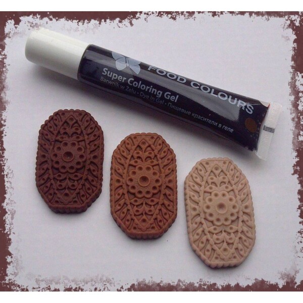 Gélová farba tuby (Brown) hnedá 20 g - Food Colours - Food Colours