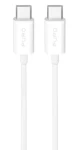 Puro TPE biela / Dátový kábel / USB-C - USB-C / 25 W / 3 m