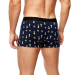 Noviti Boxerky BB006 Vzor M-2XL černá whisky XXL