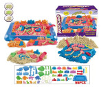 Mamido Mamido Súprava XXL kinetického piesku s hradom a dinosaurami a 55 ks príslušenstva 3000 g