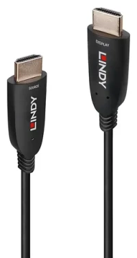 Lindy Fibre Optic Hybrid HDMI kábel 100 m / HDMI kábel / HDMI 2.1 / 8K60Hz / optický hybrid / pozlátené konektory (38518)