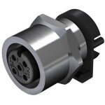 Weidmüller SAIE-M12B-4-F5.5TL zabudovateľný zástrčkový konektor pre senzory - aktory, 2422940000, piny: 4, 10 ks; 2422940000