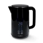 Nedis KAWK362EBK čierna / Rýchlovarná kanvica / 2200 W / 1.7 l / Plast / ukazovateľ teploty (KAWK362EBK)