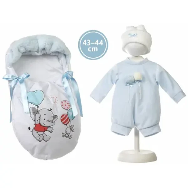 Llorens M844-51 oblečok pre bábiku bábätko NEW BORN veľkosti 43-44 cm