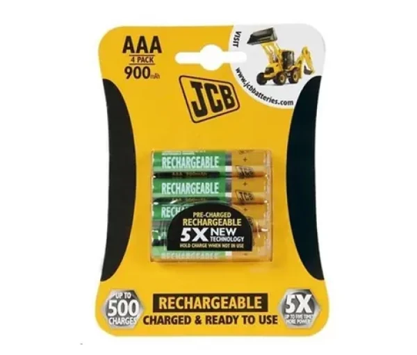 JCB RTU NiMH AAA (R03) 900mAh blister 4 ks (JCB-HR31000RC-4B)
