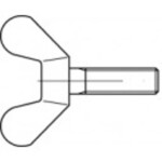 TOOLCRAFT 1060601 krídlová skrutka M8 16 mm DIN 316 nerezová ocel A2 25 ks; 1060601