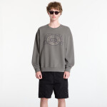 Mikina C.P. Company Diagonal Fleece Boxy Logo Crewneck Sweatshirt Gunmetal XXL