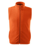 Ďalšia fleecová vesta unisex oranžová M