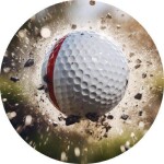 Jedlý papier golfovej míčok odpaliť 19,5 cm - PICTURE - PICTURE
