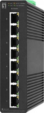 LevelOne LevelOne IGS-2108 łącza sieciowe Zarządzany L2 Gigabit Ethernet (10/100/1000) Čierny