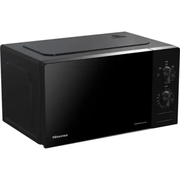 Hisense H20MOBP1G čierna / Mikrovlnná rúra s grilom / 700-800W / 20l / 5 stupňov výkonu (741470)