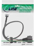InLine Kábel SFF-8643 - U.2 SFF-8639 + SATA čierna / Kábel / interný / 0,5 m (29620A)