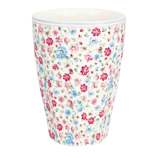 GREEN GATE Latte hrnček Louisa White 400 ml