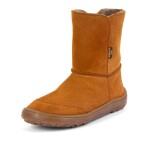 Detské zimné barefoot topánky TEX SUEDE Cognac G3160250-2 - 39
