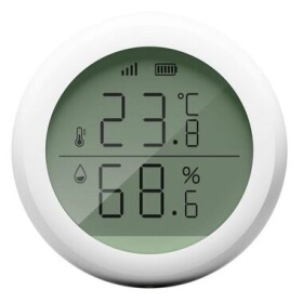 TESLA Smart Sensor Temperature amp; Humidity Display / Teplomer amp; Vlhkomer / LCD / ZigBee 2.4 GHz / 2x AAA (TSL-SEN-TAHLCD)