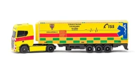 Maisto - CZ - Mini pracovné stroje, Kontajnerový náves Scania 770S GOLEM EMS, Česká republika, 1:64