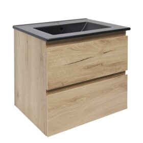 Kúpeľňová skrinka 2 zásuvková s umývadlom SAT B-Way 59x50x45 cm dub mat BWAY260OAKU4B BWAY260OAKU4B