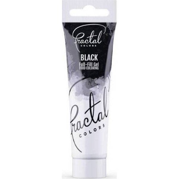 Gélová farba Fractal - Black (30 g) 6200 - dortis - dortis