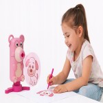 R2 Detský projektor na kreslenie 3v1 ružový