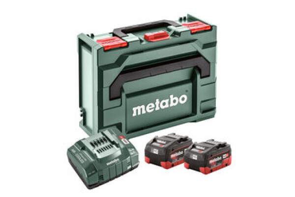 Metabo 685077000 Sada nabíjačka ASC 145 + 2x batéria + Box / 18V / 2x5.5Ah / Li-HD / MetaBOX 145 (685077000)