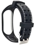 Beline SMART Strap čierno-biely / Opasok pre XIAOMI Mi Band 5/6 / silikónový