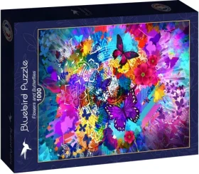 BlueBird Puzzle Kvety a motýle