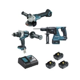 Makita DLX3157TJ / Sada aku náradia: DDF486 + DGA506 + DHR243 / 18V / 3x 5.0Ah / 2x MAKPAC (DLX3157TJ)