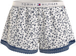 Dámske šortky WOVEN SHORT PRINT UW0UW04944 02X biele s potlačou - Tommy Hilfiger M