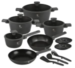 BERLINGERHAUS Sada riadu Antracit Collection / titánový povrch / 15 ks (BH-8141)