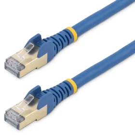 StarTech CAT6A 5m modrá / Sieťový kábel / Tienený / RJ-45 / PoE (6ASPAT5MBL)