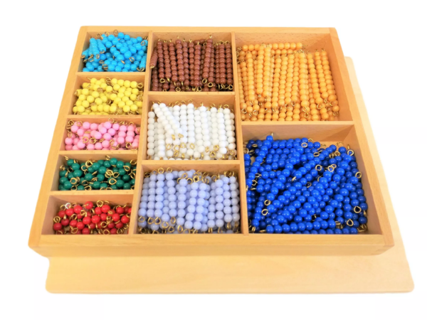 Moyo Montessori Moyo Montessori Korálková krabica - farebné schody (1-10)