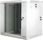 Lanberg WF02-6612-10S sivá / Nástenný rozvádzač / 19" / 12U / 600×600 mm / dvojdielny / 60 kg (WF02-6612-10S)