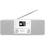 TechniSat DIGITRADIO 370 CD IR stolný rádio DAB+, DAB, FM, internetové Wi-Fi, Bluetooth, CD, USB, internetové rádio vr. diaľkového ovládania biela; 0001/3949