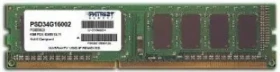 Patriot 4GB (1x4GB) 1600MHz/DDR3/CL11/1.5V (8x512) (PSD34G160081)
