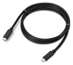 Lenovo USB-C(M)-USB-C(M) kábel čierny / Kábel / USB4 Gen 2x2 / 20 Gbit/s / 240 W / 1,5 m (4X91U92143)