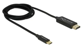 DeLock Kábel USB Type-C (M) - HDMI (M) 1m čierna / DP Alt Mód / 4K / 60Hz / koaxial (84904)