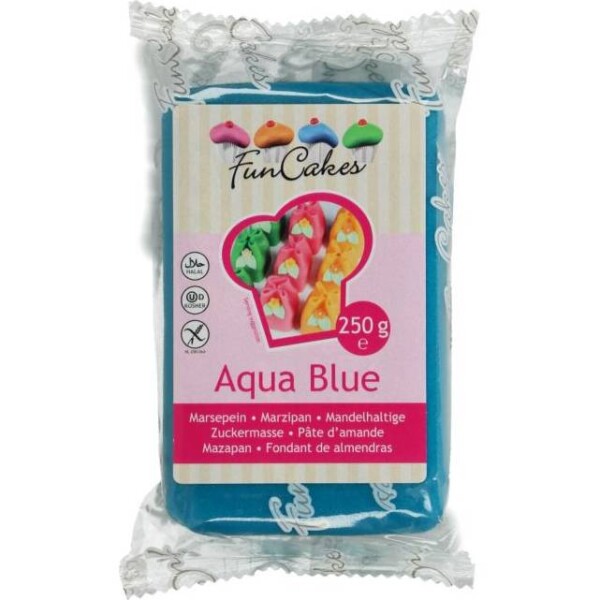 Výnimočný marcipán 1:5 Aqua Blue 250g - FunCakes - FunCakes