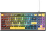 Rampage Cyclone Knob čierna / Herná klávesnica / drôtová / membránová / RGB podsvietenie / 90% layout (CYCLONE)