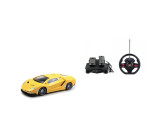 Mamido Mamido Auto na diaľkové ovládanie 1:16 pretekársky model s volantom a pedálmi žlté