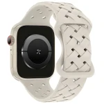 Beline Silicone Woven béžová / Remienok pre Apple Watch / 38/40/41mm / silikónový