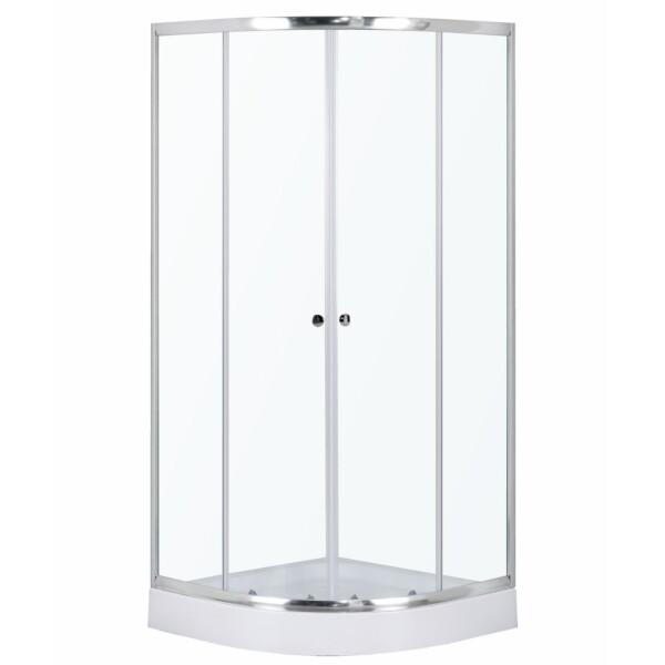 KERRA - Sprchovací kút s vaničkou Leo 80 (chróm) 5907548117564