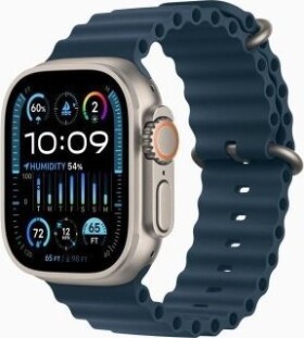 Apple Watch Ultra 2 GPS + Cellular, 49mm Titanium Case with Blue Ocean Band