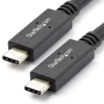 StarTech kábel USB-C s Power Delivery 5A čierna / 10Gbps / 1m (USB31C5C1M)