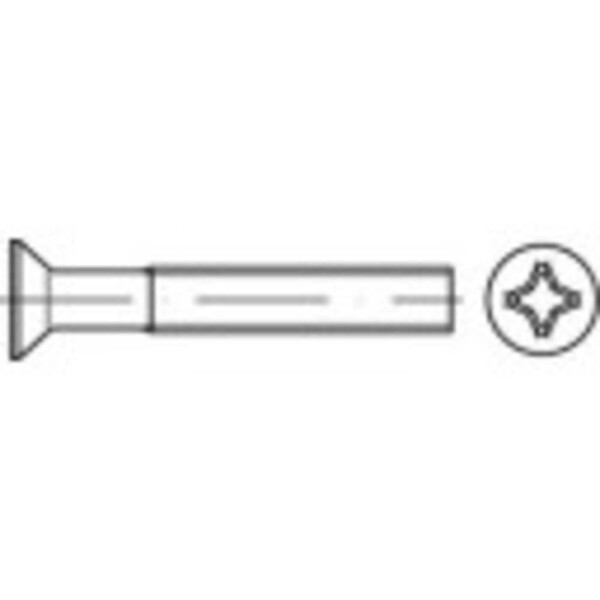TOOLCRAFT TO-5431719 zápustné skrutky M3 12 mm krížová dražka Philips ocel glavanizované zinkom 200 ks; TO-5431719