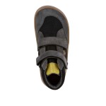 Detské celoročné členkové barefoot topánky UP HILL TEX GREY/BLACK Froddo G3110281-3 - 34